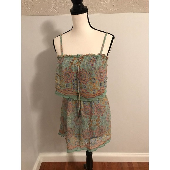 Ella Moss Floral Print Chiffon Sundress - Size Extra Small - Picture 1 of 7